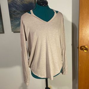 NWT silky long sleeve shirt